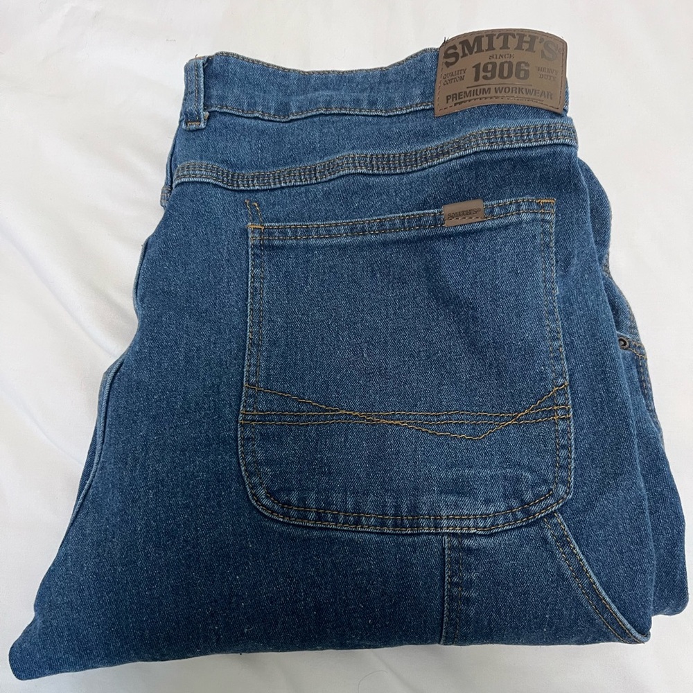 Smith’s Workwear Cargo Denim Jeans - Size 42/30